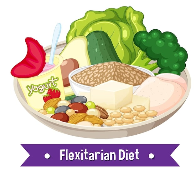 An illustration of a balanced plate with calcium-rich foods like leafy greens, dairy, and fortified cereals, emphasizing the role of nutrition.